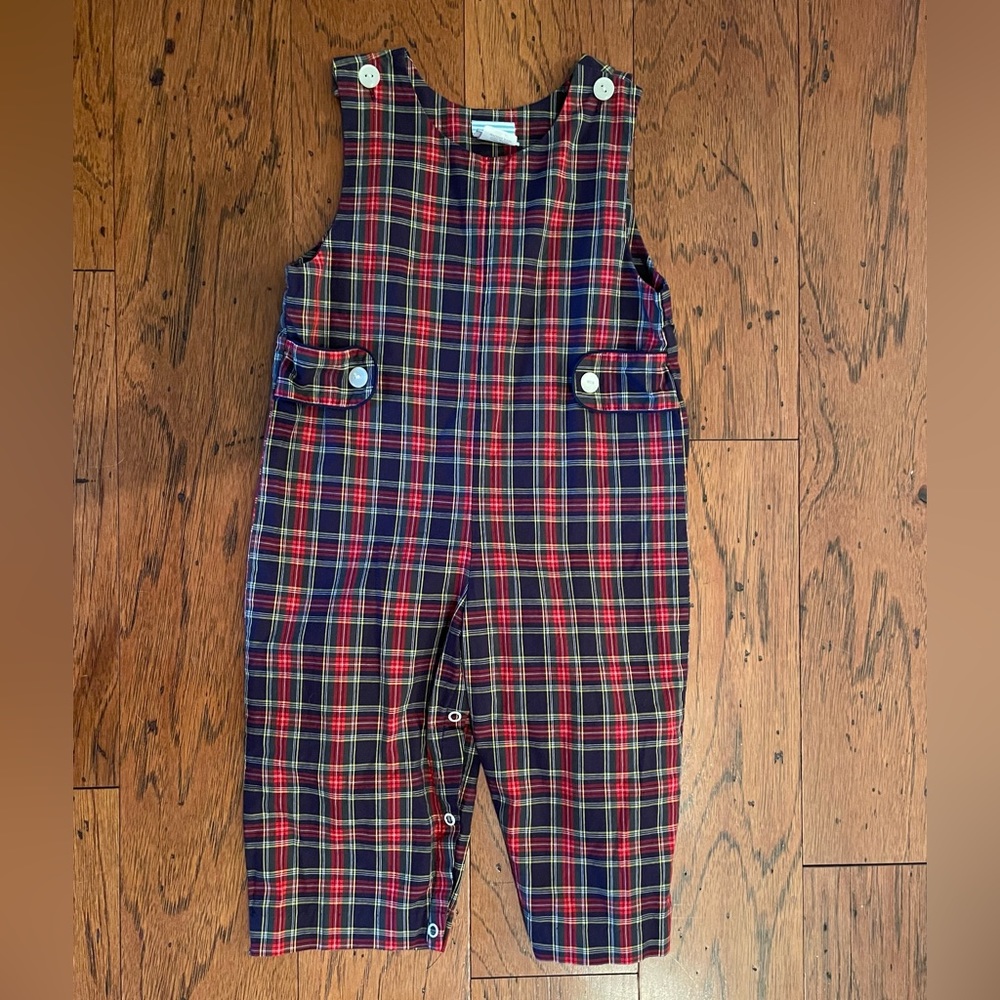 Boys Vermont Plaid Longall with Tabs - smocked auctions